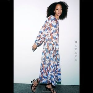 Zara floral print dress